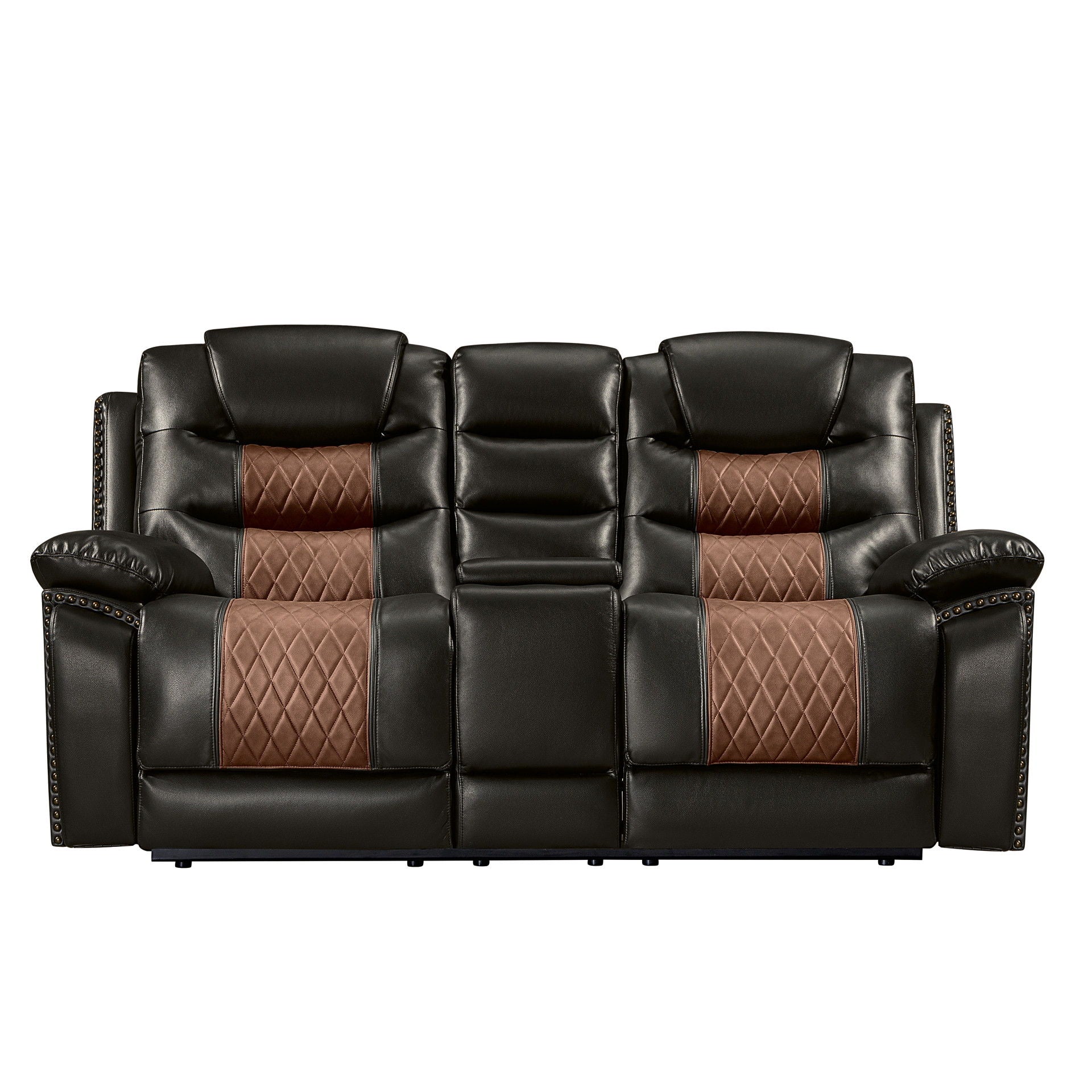 Nikko - Console Loveseat With Dual Recliners - Stylish Home Furniture