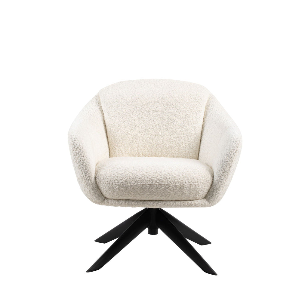 Fleming - Boucle Swivel Lounge Chair - Stylish Home Furniture