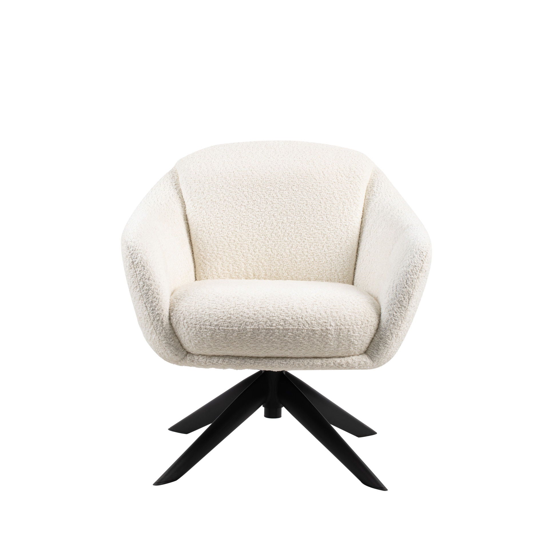 Fleming - Boucle Swivel Lounge Chair - Stylish Home Furniture