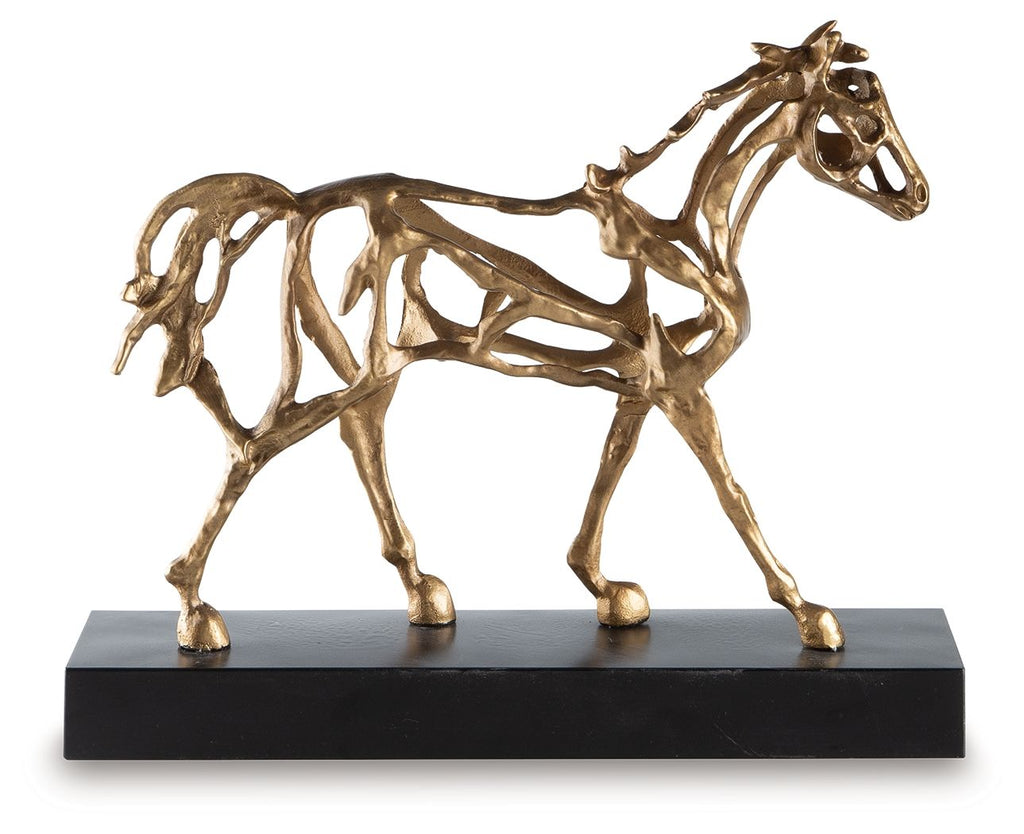 Grainville - Sculpture - Antique Gold Finish - Stylish Home Furniture