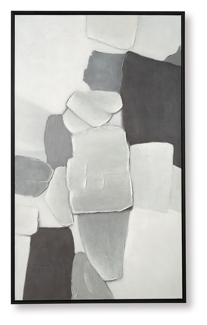 Adilson - Wall Art - White / Gray / Black - Stylish Home Furniture