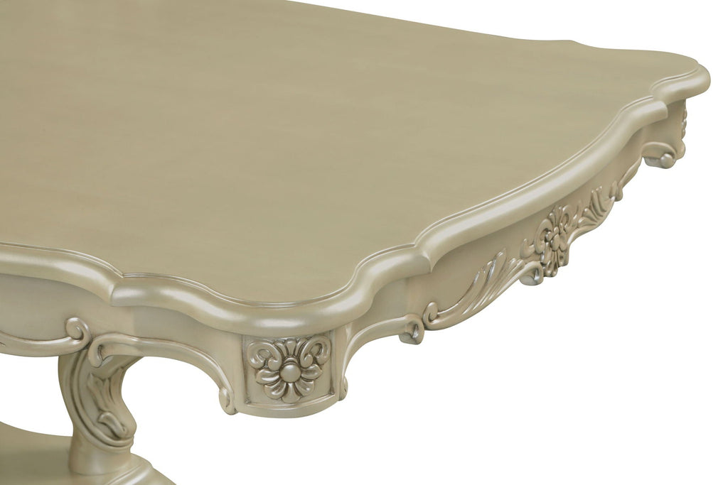 Monique - Dining Table Top & Base - Pearl Silver - Stylish Home Furniture