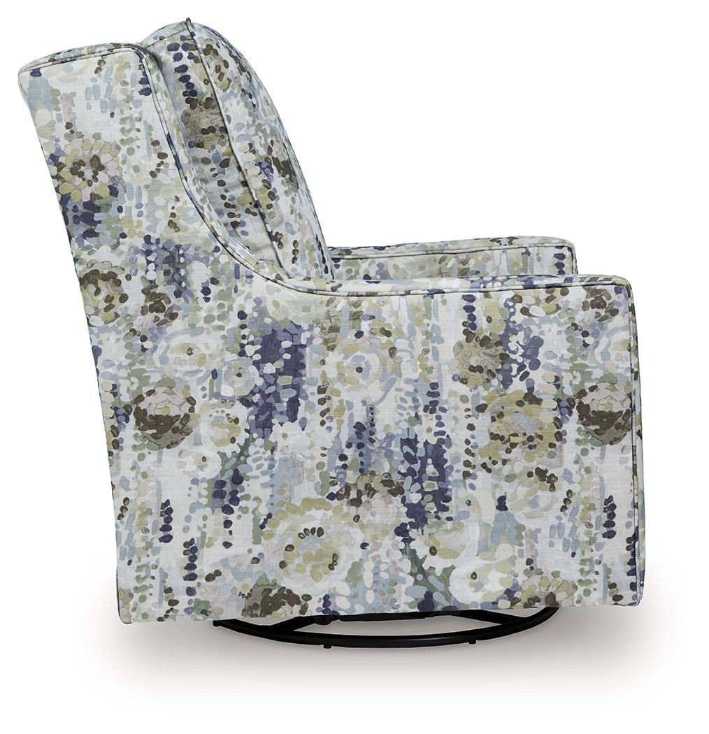 Dustinford - Swivel Glider Accent Chair - Multi - Stylish Home Furniture