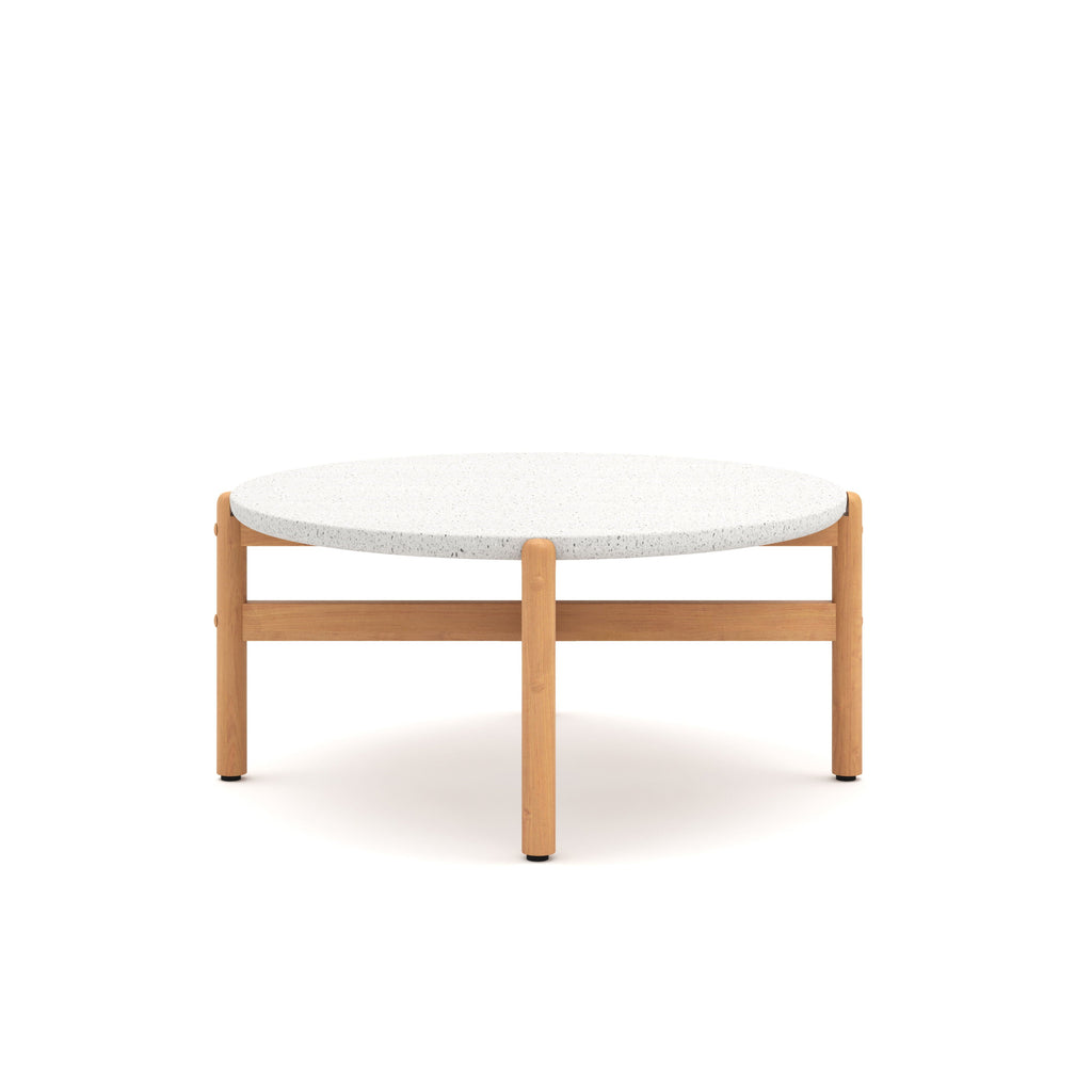 Solstice - Coffee Table With Terrazo Top - White - Stylish Home Furniture