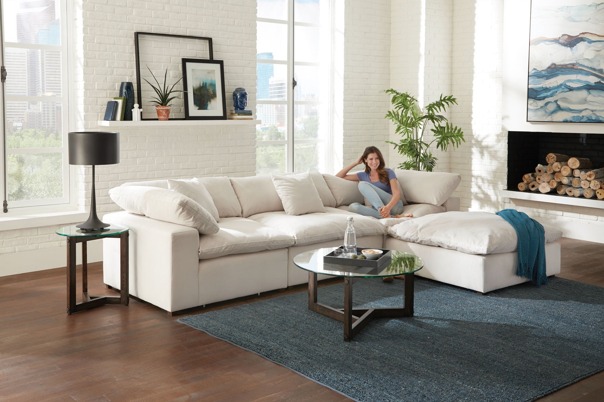 Posh - Modular Sectional And Ottoman - Stylish Home Furniture