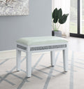 G-325 - Wood Vanity Stool - White