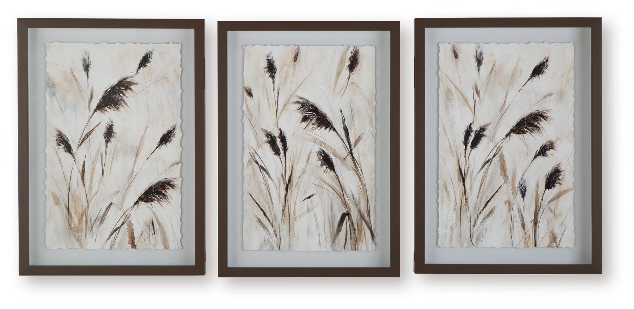 Honslow - Wall Art Set (Set of 3) - Brown / Black / White - Stylish Home Furniture