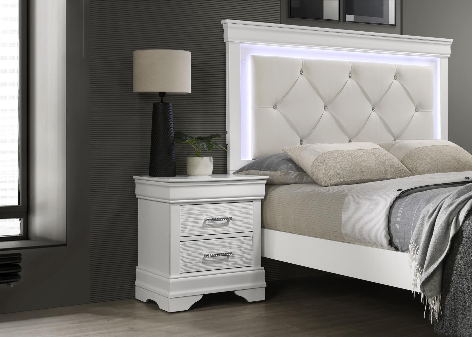 B396 - Nightstand - White - Stylish Home Furniture