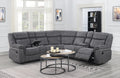 U91 - 3 Piece Reclining Sectional - Gray - Stylish Home Furniture