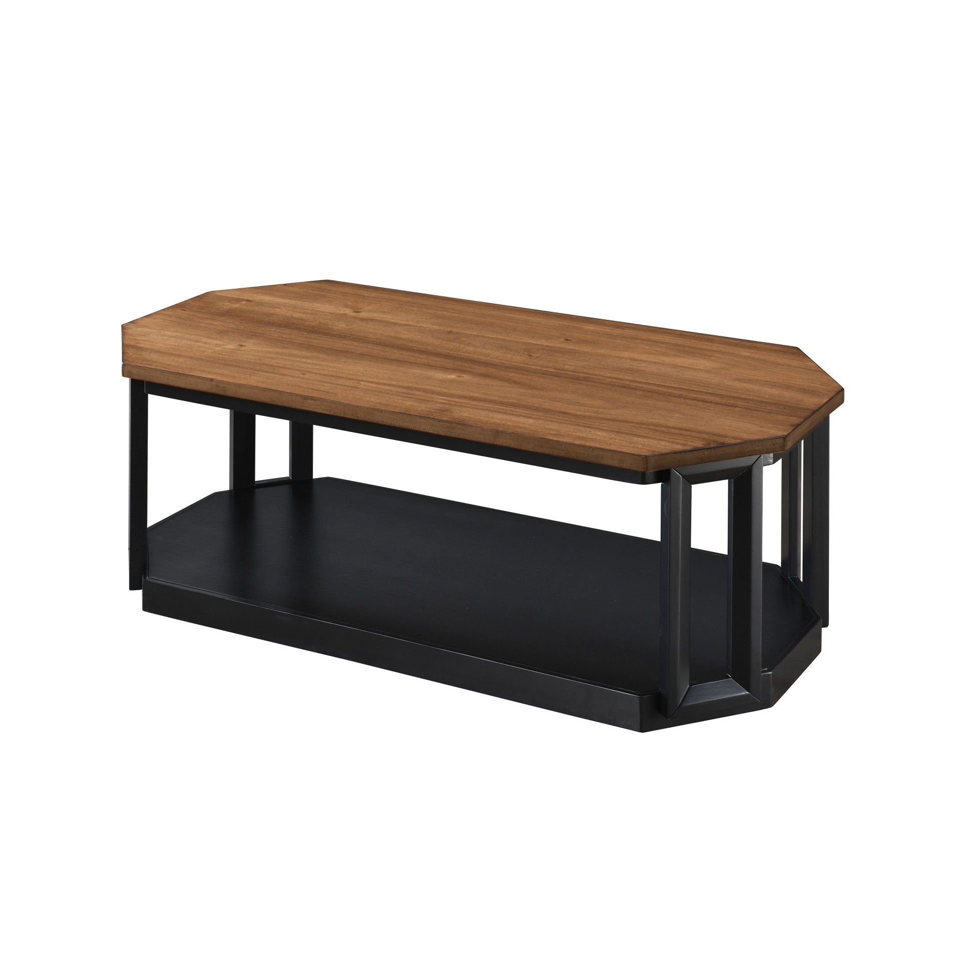 Decker - 3 Piece Occasional Set (1 Coffee & 2 End Tables) - Brown / Black - Stylish Home Furniture
