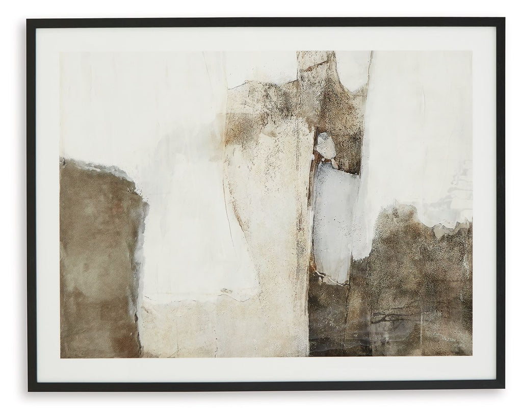 Aldricton - Wall Art - Brown / White - Stylish Home Furniture