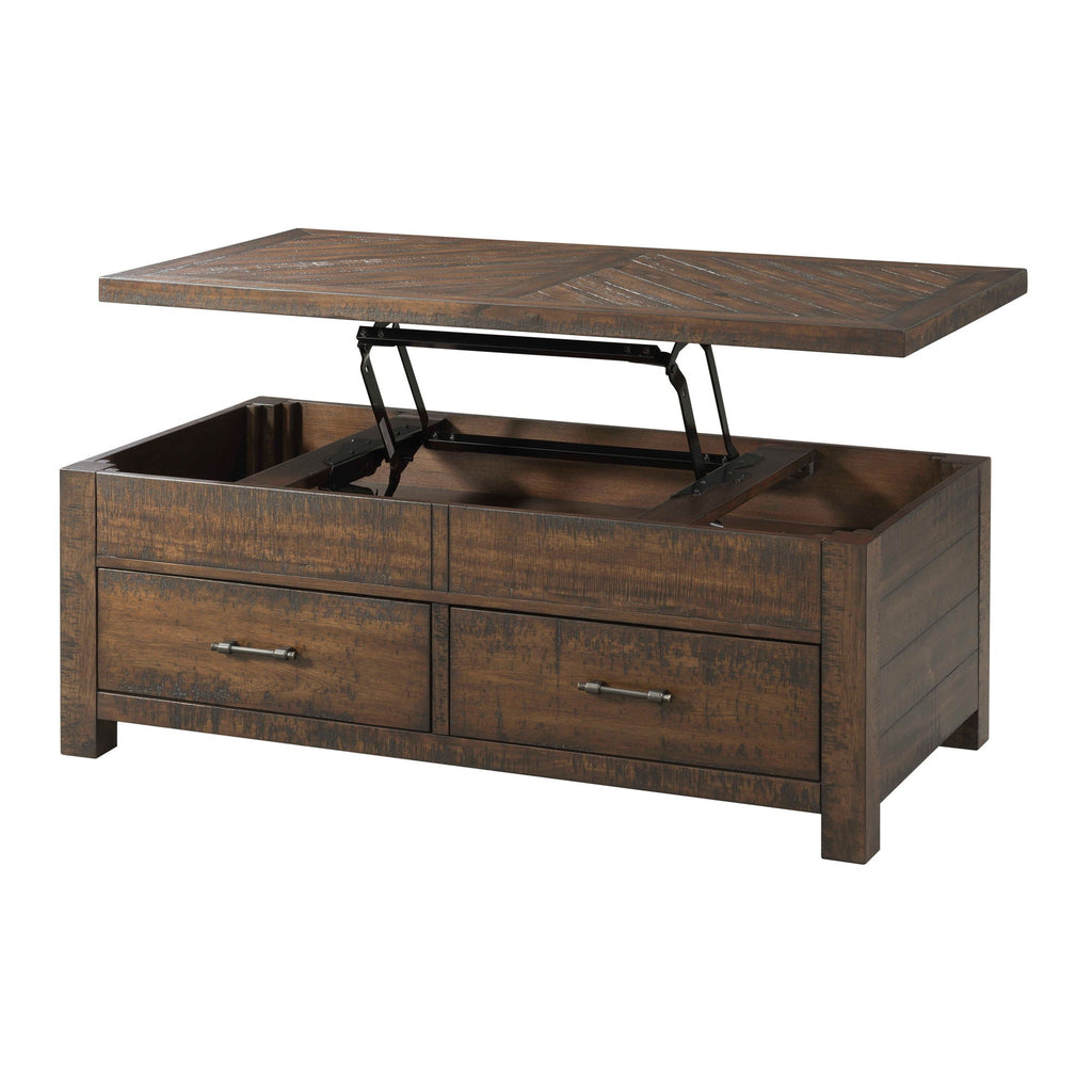 Jax - 3 Piece Occasional Table Set (Lift Top Coffee & Two End Tables) - Cherry - Stylish Home Furniture