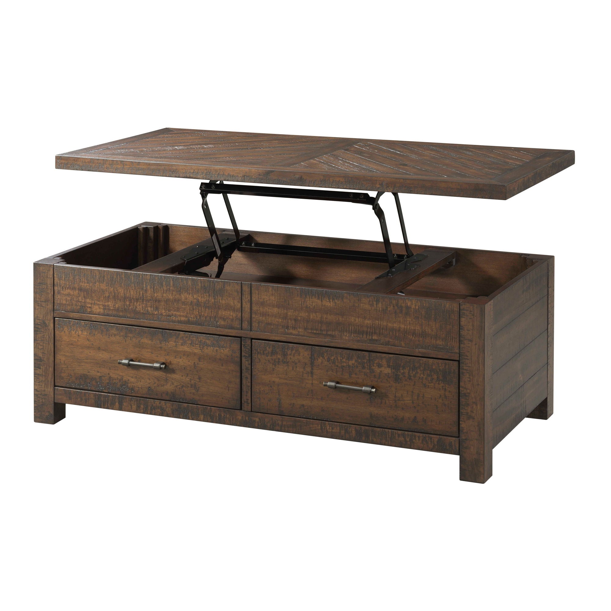 Jax - 3 Piece Occasional Table Set (Lift Top Coffee & Two End Tables) - Cherry - Stylish Home Furniture