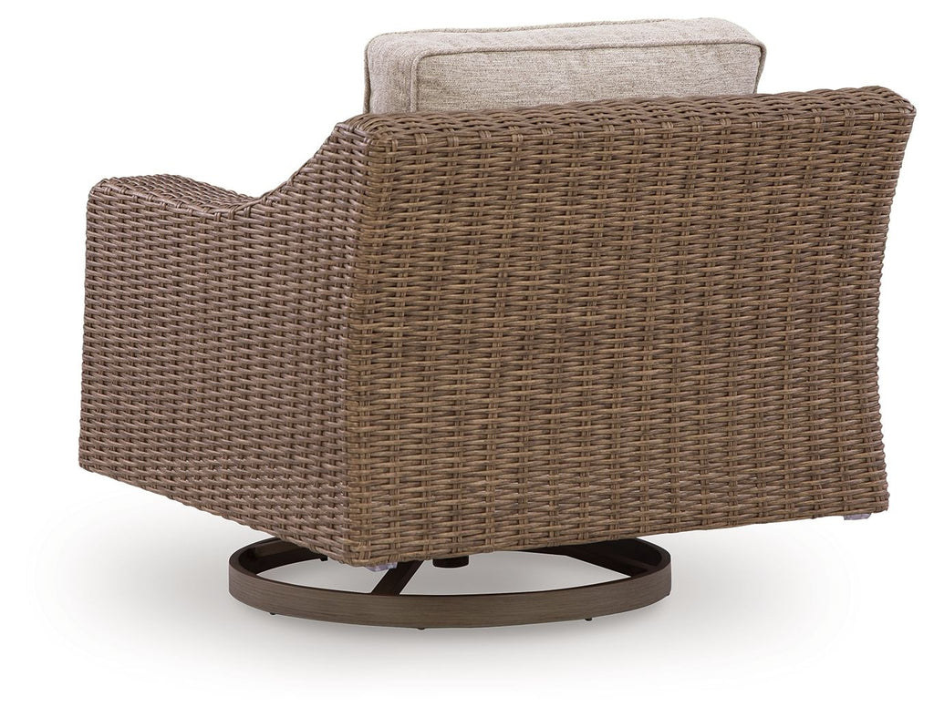 Laguna Heights - Swivel Lounge With Cushion - Beige - Stylish Home Furniture