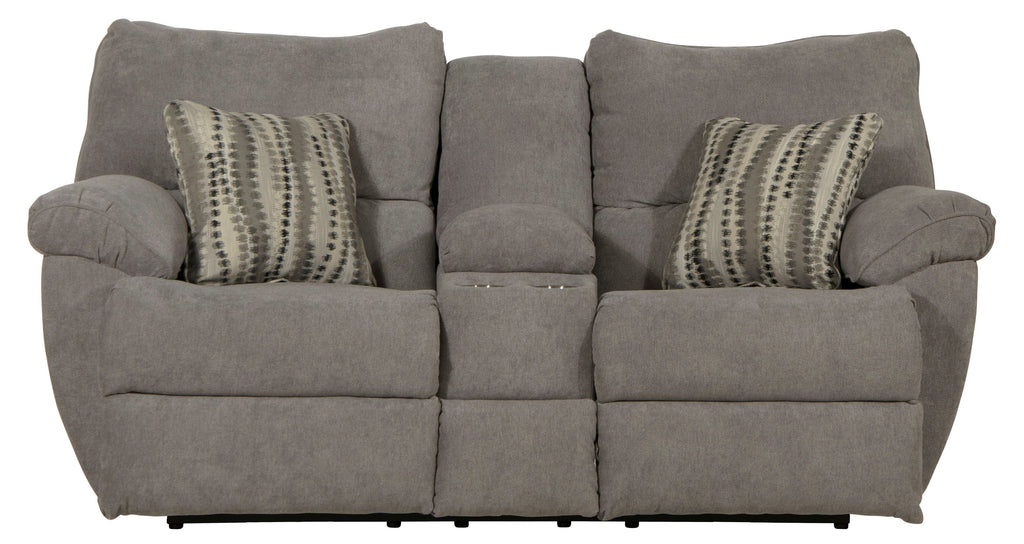 Sadler - Lay Flat Reclining Console Loveseat - Stylish Home Furniture