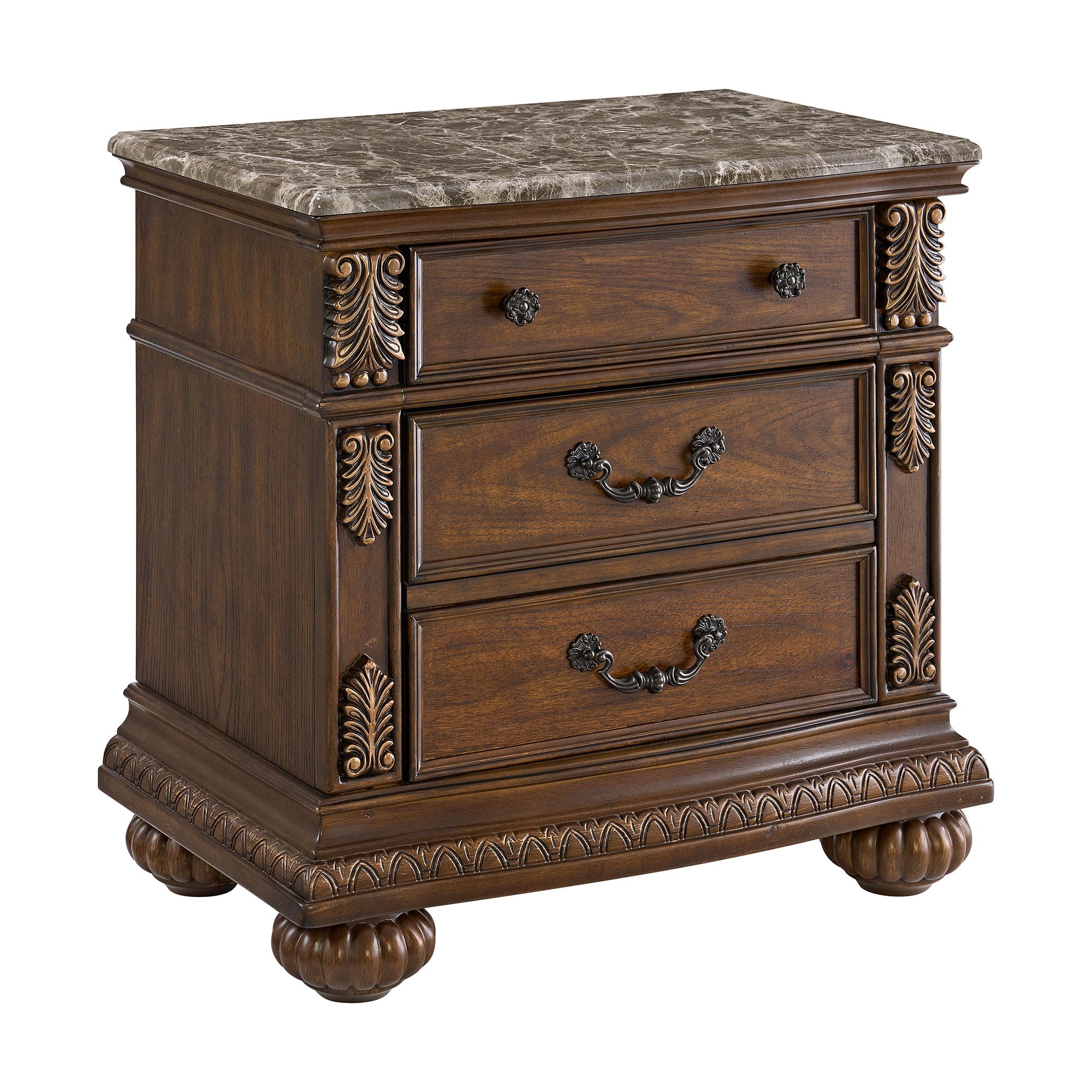 Cadenza - Nightstand With USB-C - Brown