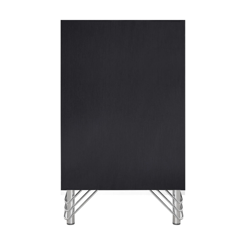 Ava - 2 Drawer Nightstand - Ebony - Stylish Home Furniture
