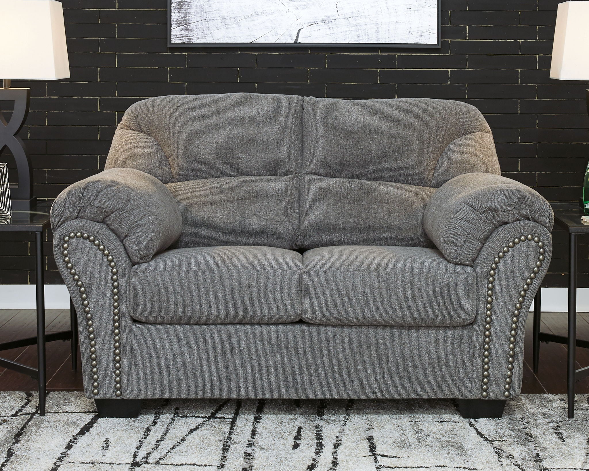 Allmaxx - Loveseat - Pewter - Stylish Home Furniture