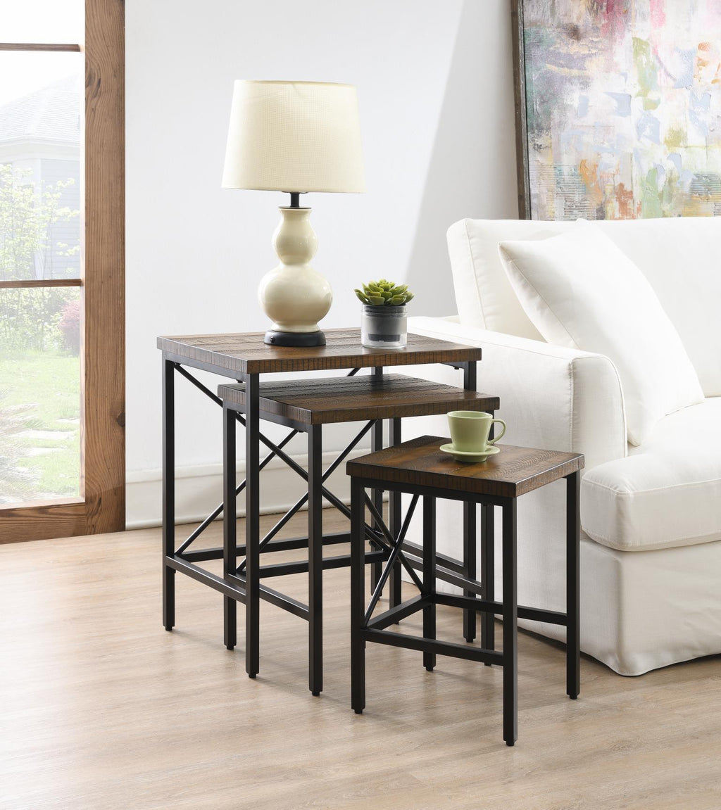 T350 - Nesting Tables (Set of 3) - Pepper - Stylish Home Furniture