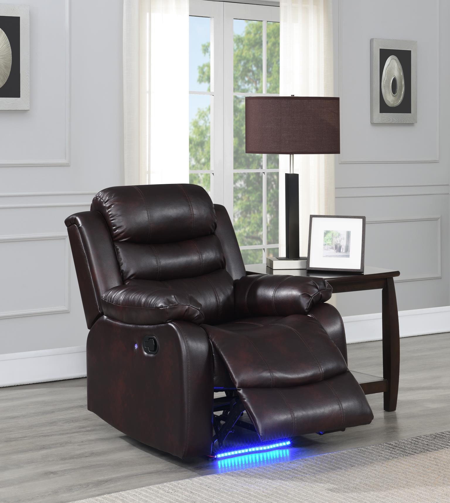 U155 - Motion LED Chair - Brown - Stylish Home Furniture