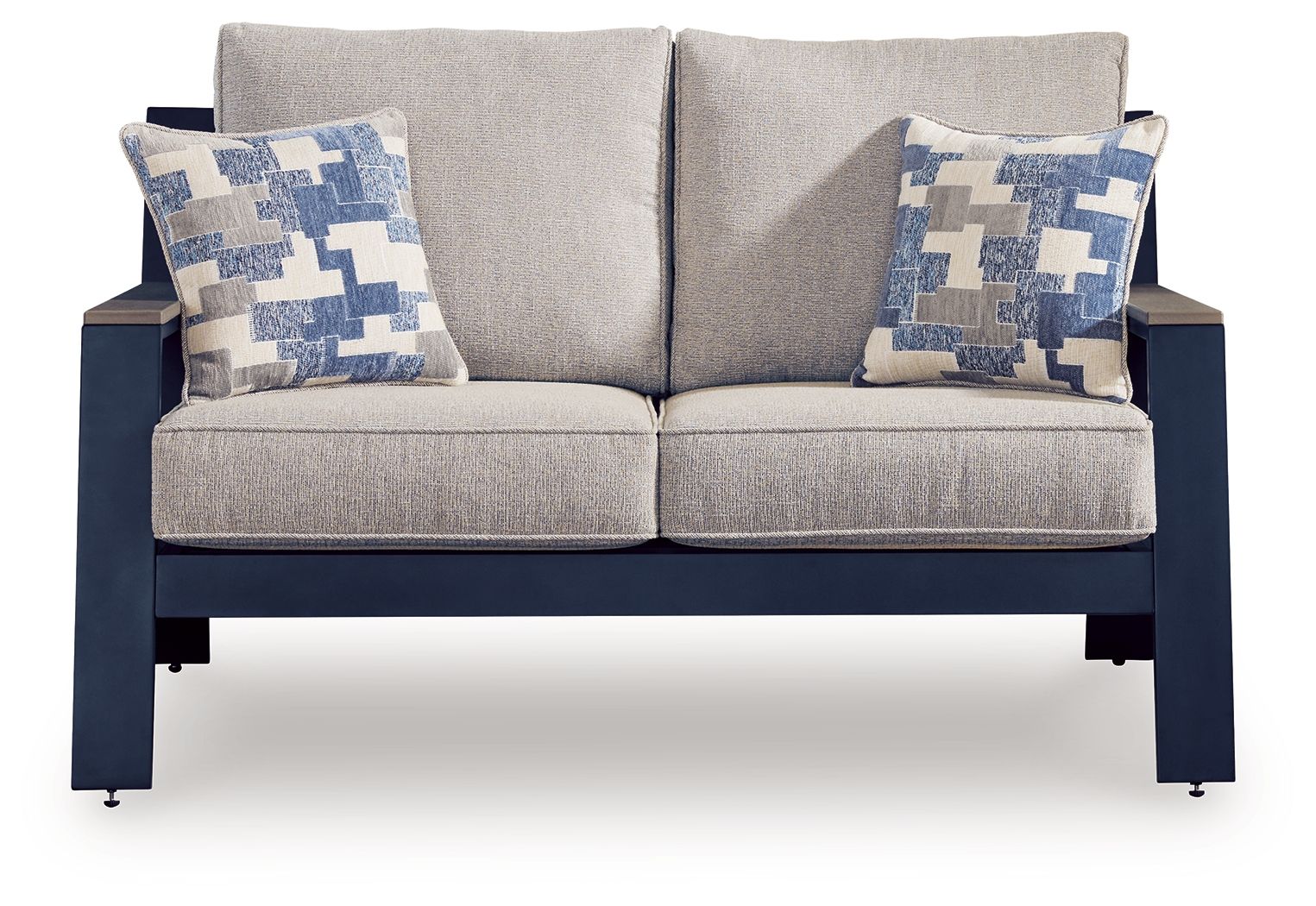 East Beach - Loveseat With Cushion - Blue - Stylish Home Furniture