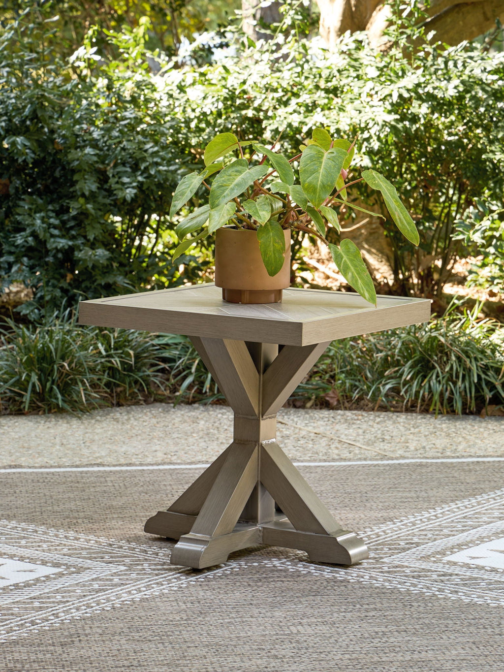 Laguna Heights - Square End Table - Beige - Stylish Home Furniture