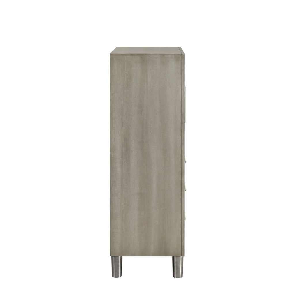 Lennox - Door Chest With Shoe Storage & LED Light - Gray