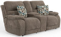Joya - Power Headrest Power Lay Flat Reclining Console Loveseat With CR3 Heat/Massage/Lumbar/ZG - Stylish Home Furniture