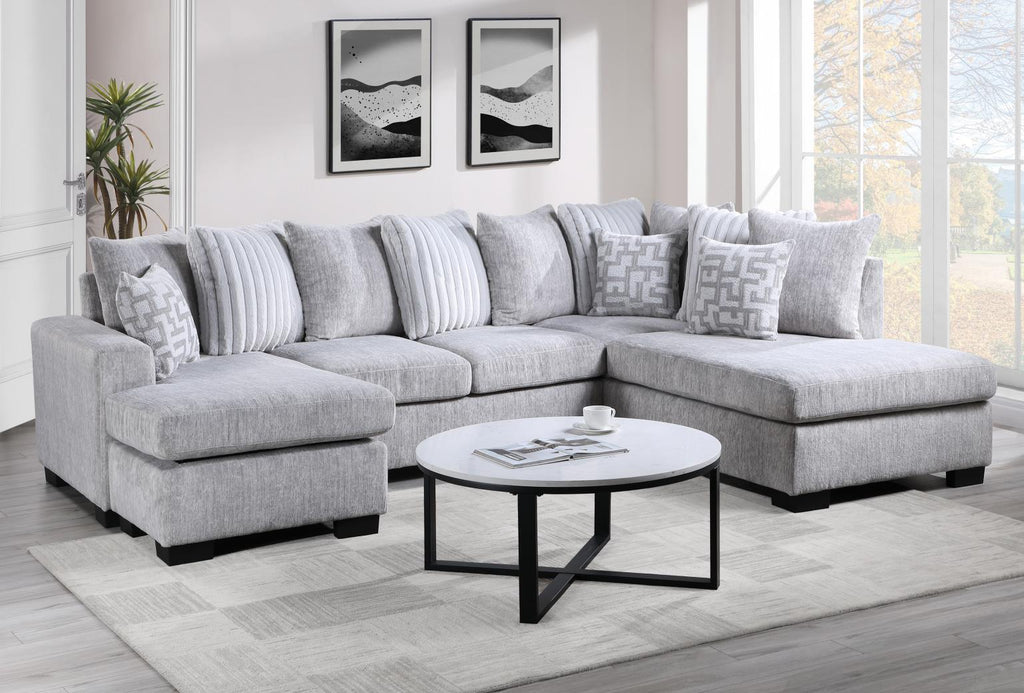 U265 - 3 Piece Sectional - Oyster - Stylish Home Furniture