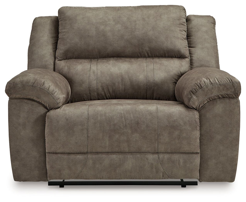 Laresview - Zero Wall Wide Seat Recliner - Fossil - Stylish Home Furniture