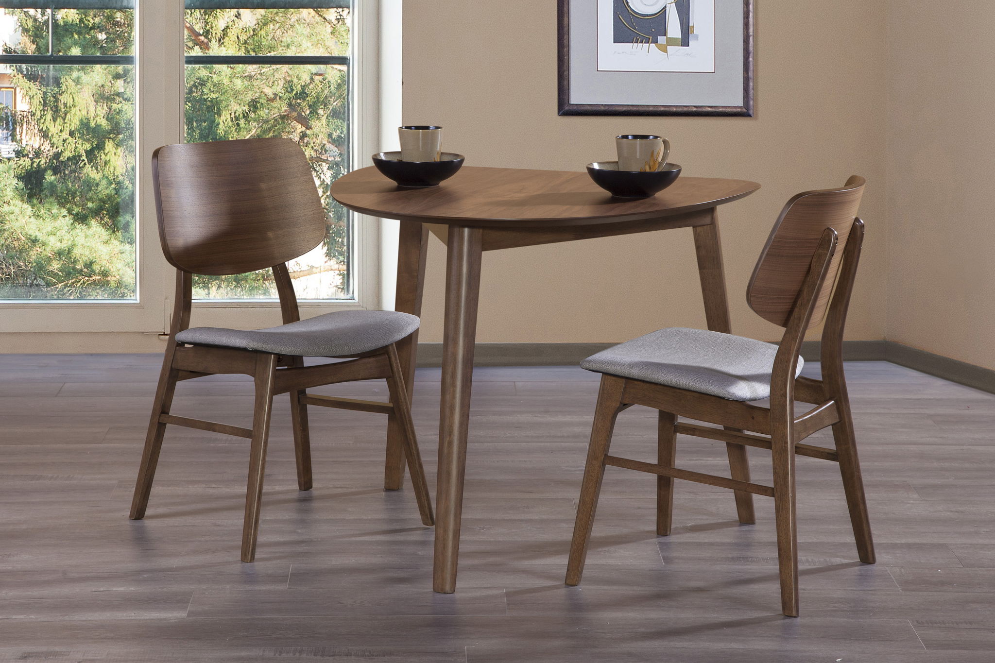 Oscar - Corner Table With 2 Cushion Chairs - Stylish Home Furniture
