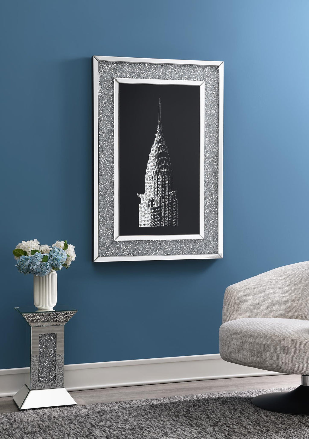 A2000 - LED Wall Art (Color Changing) - Pearl Silver - Stylish Home Furniture