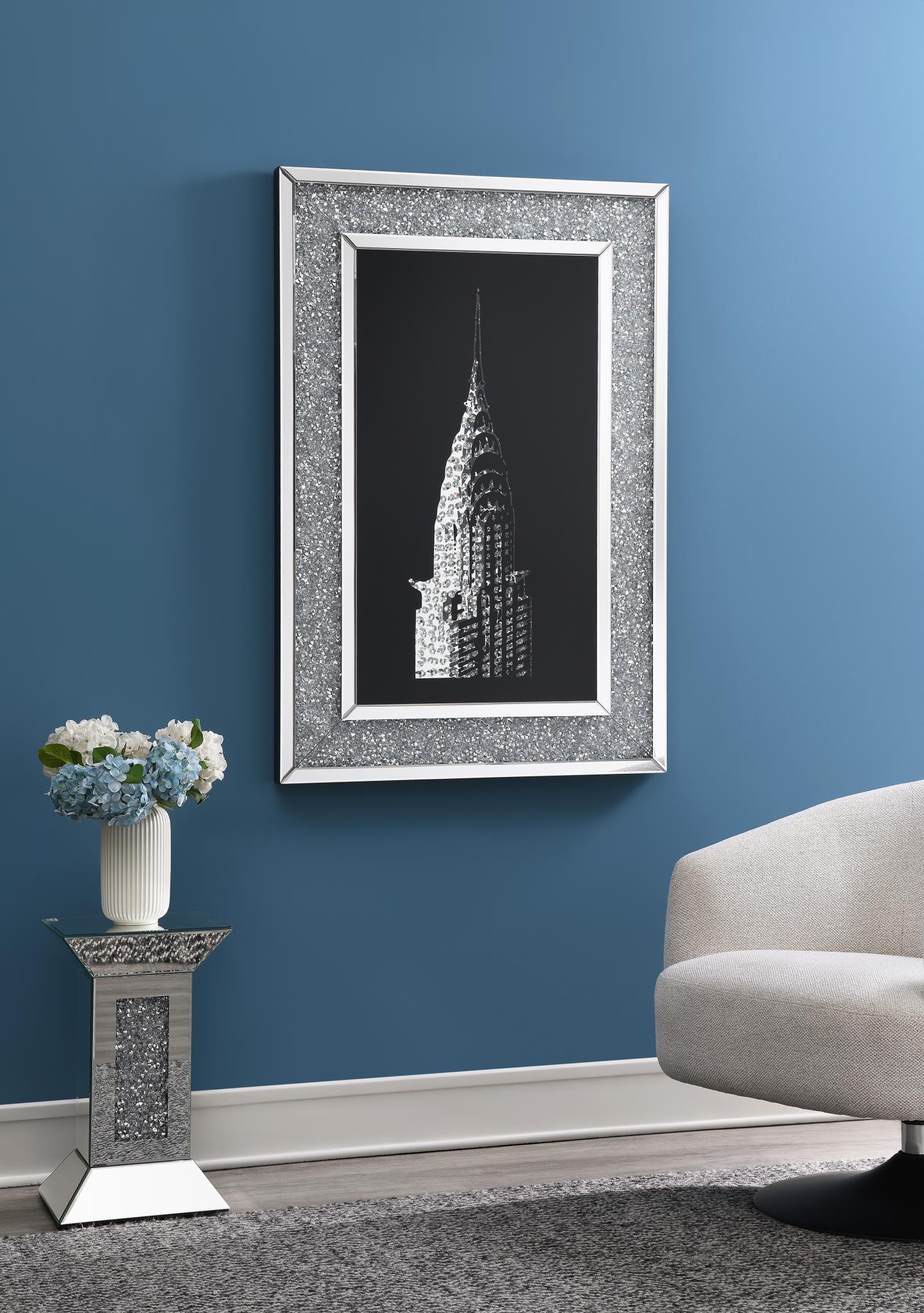 A2000 - LED Wall Art (Color Changing) - Pearl Silver - Stylish Home Furniture