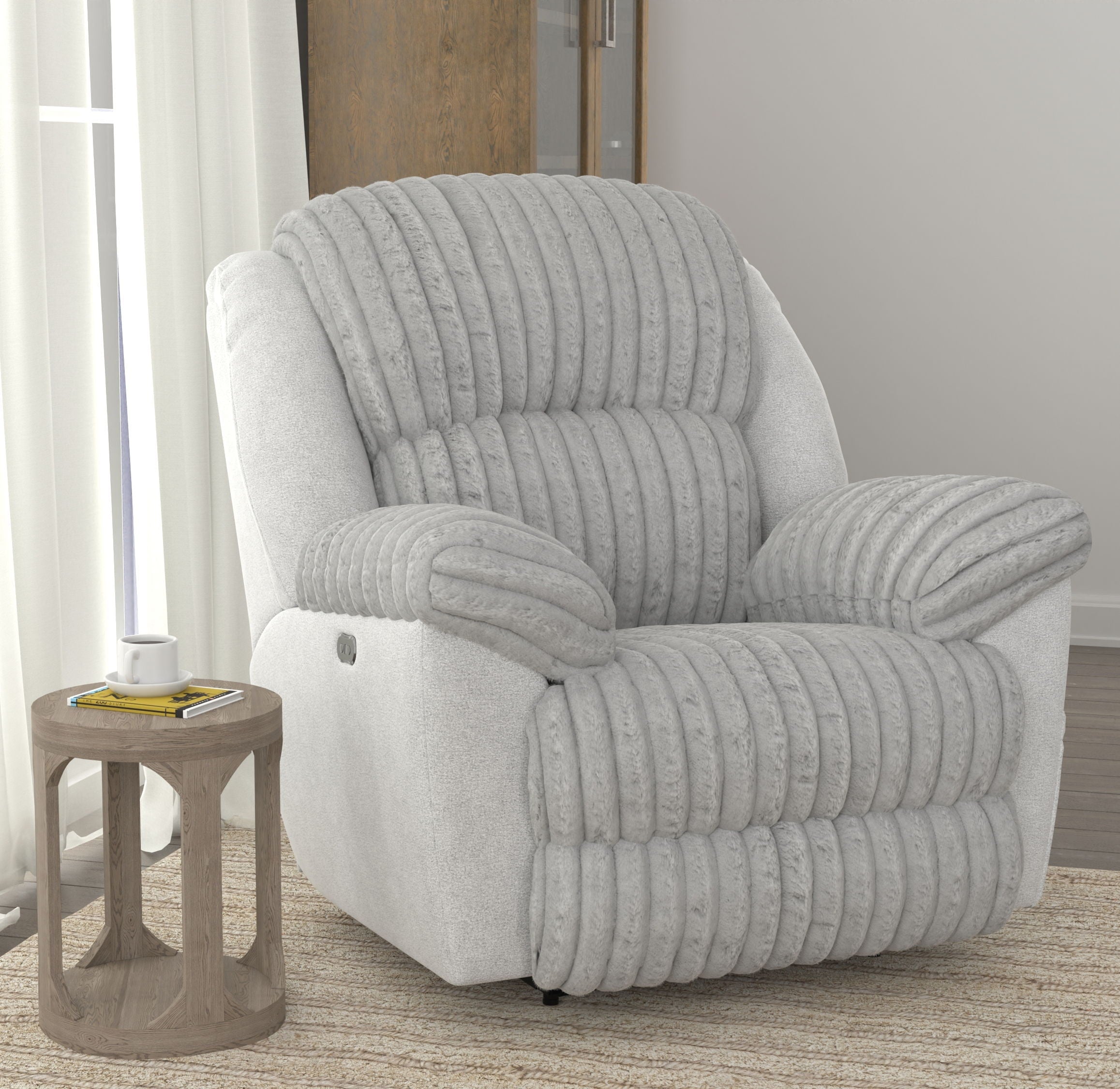 Shaggy - Power Lay Flat Recliner With Zero Gravity - Stylish Home Furniture