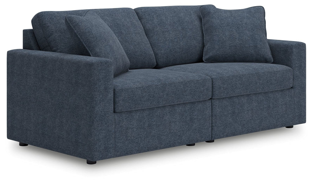 Modmax - 2-Piece Sectional Loveseat - Fabric - Ink - Stylish Home Furniture