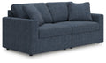 Modmax - 2-Piece Sectional Loveseat - Fabric - Ink - Stylish Home Furniture