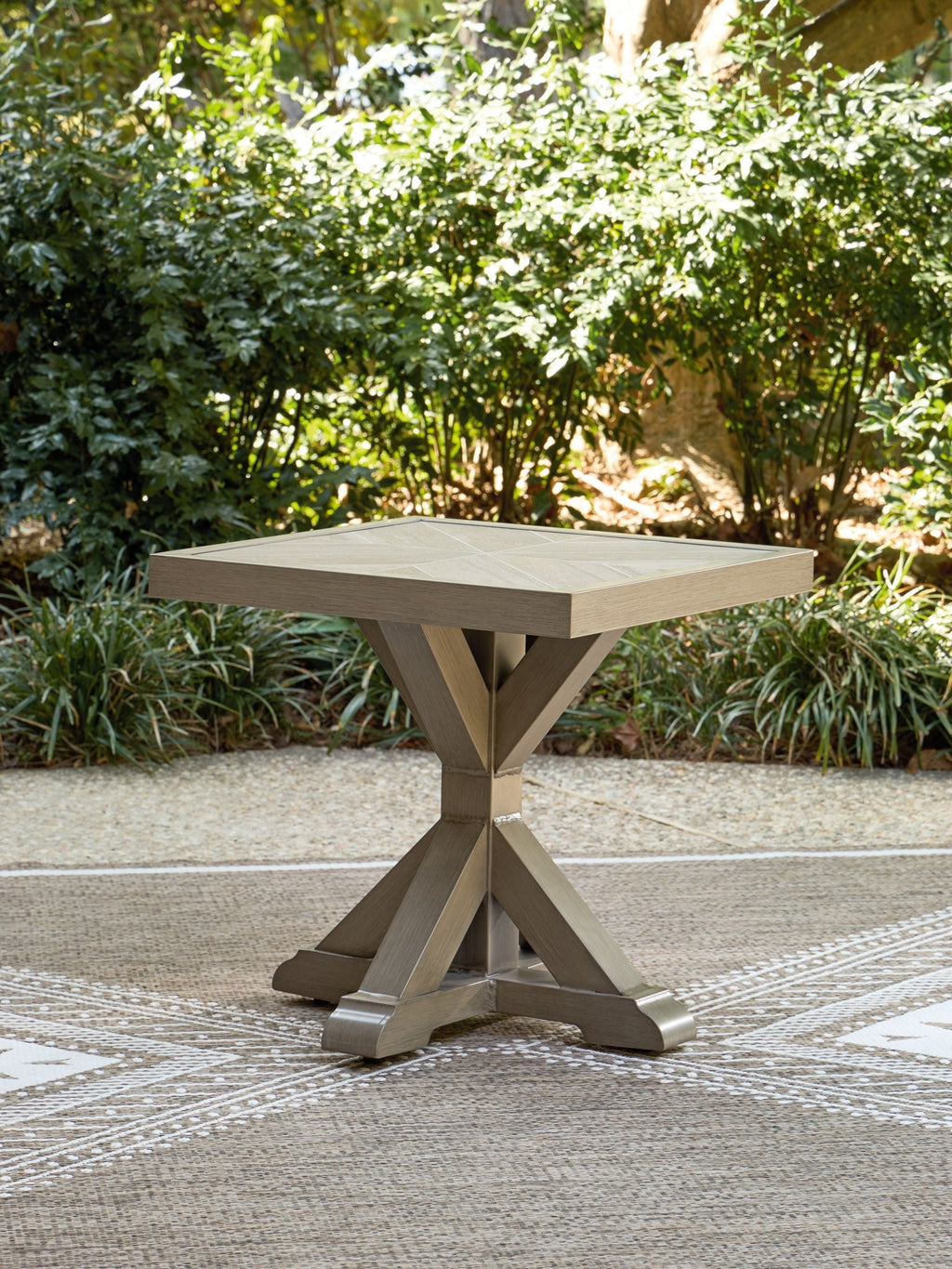 Laguna Heights - Square End Table - Beige - Stylish Home Furniture