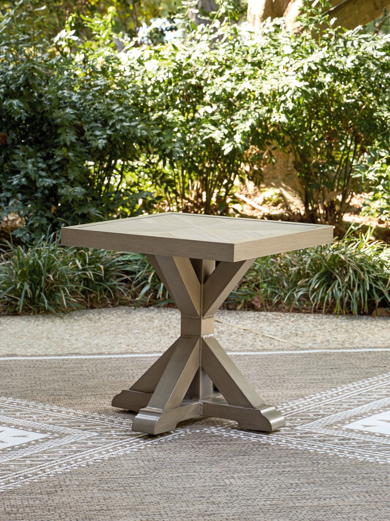Laguna Heights - Square End Table - Beige - Stylish Home Furniture