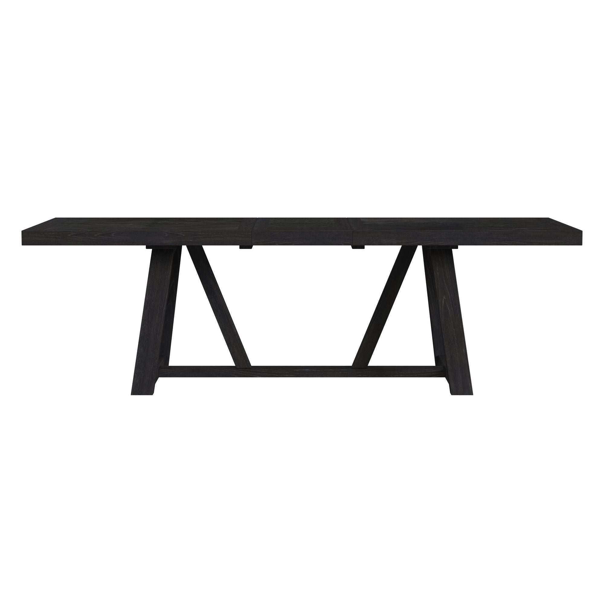 Transcend - Dining Table With 22" Leaf - Charcoal - Stylish Home Furniture
