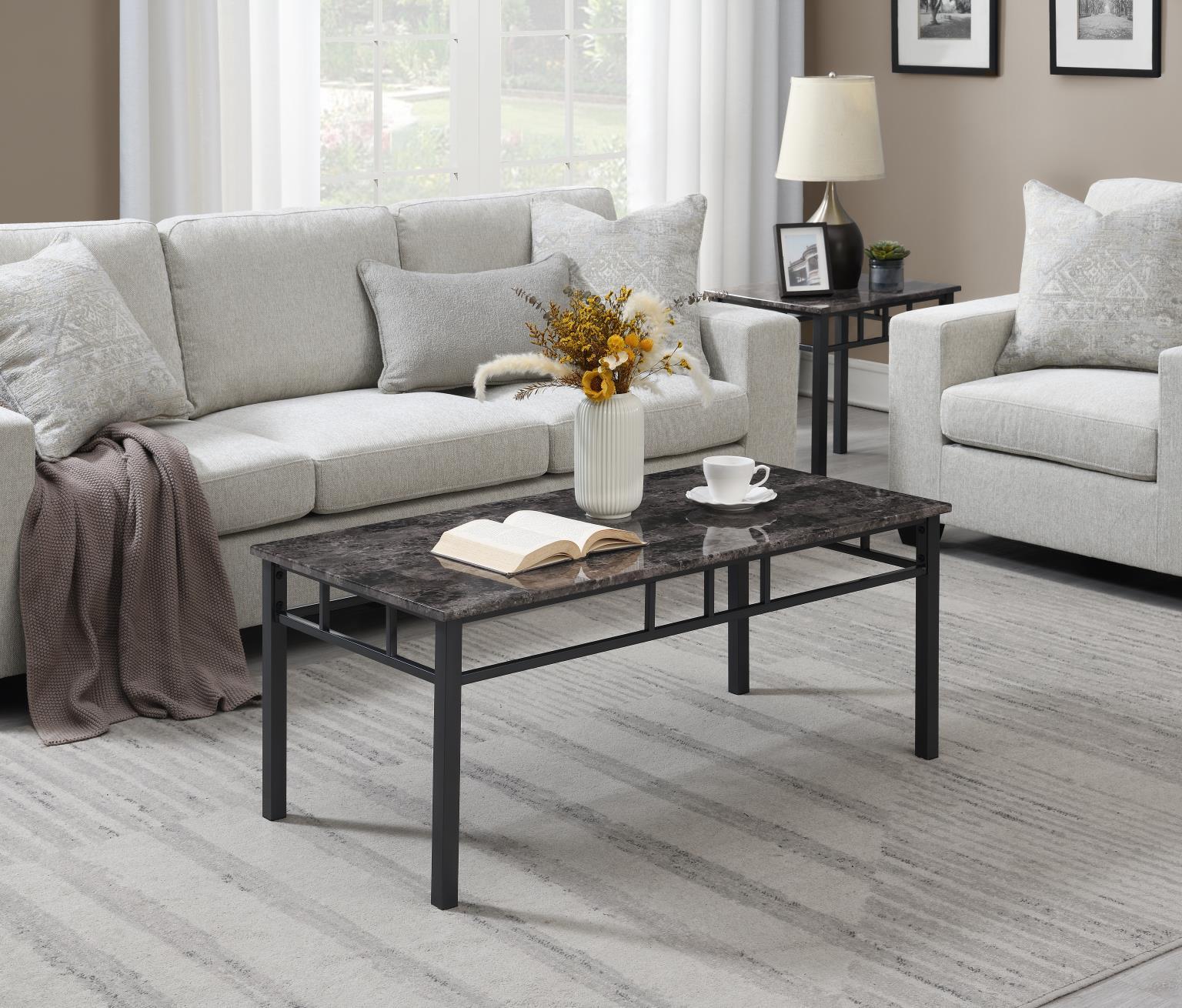T761 - Table Set (Set of 3) - Gray - Stylish Home Furniture