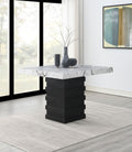D138 - Counter Height Table - White / Black