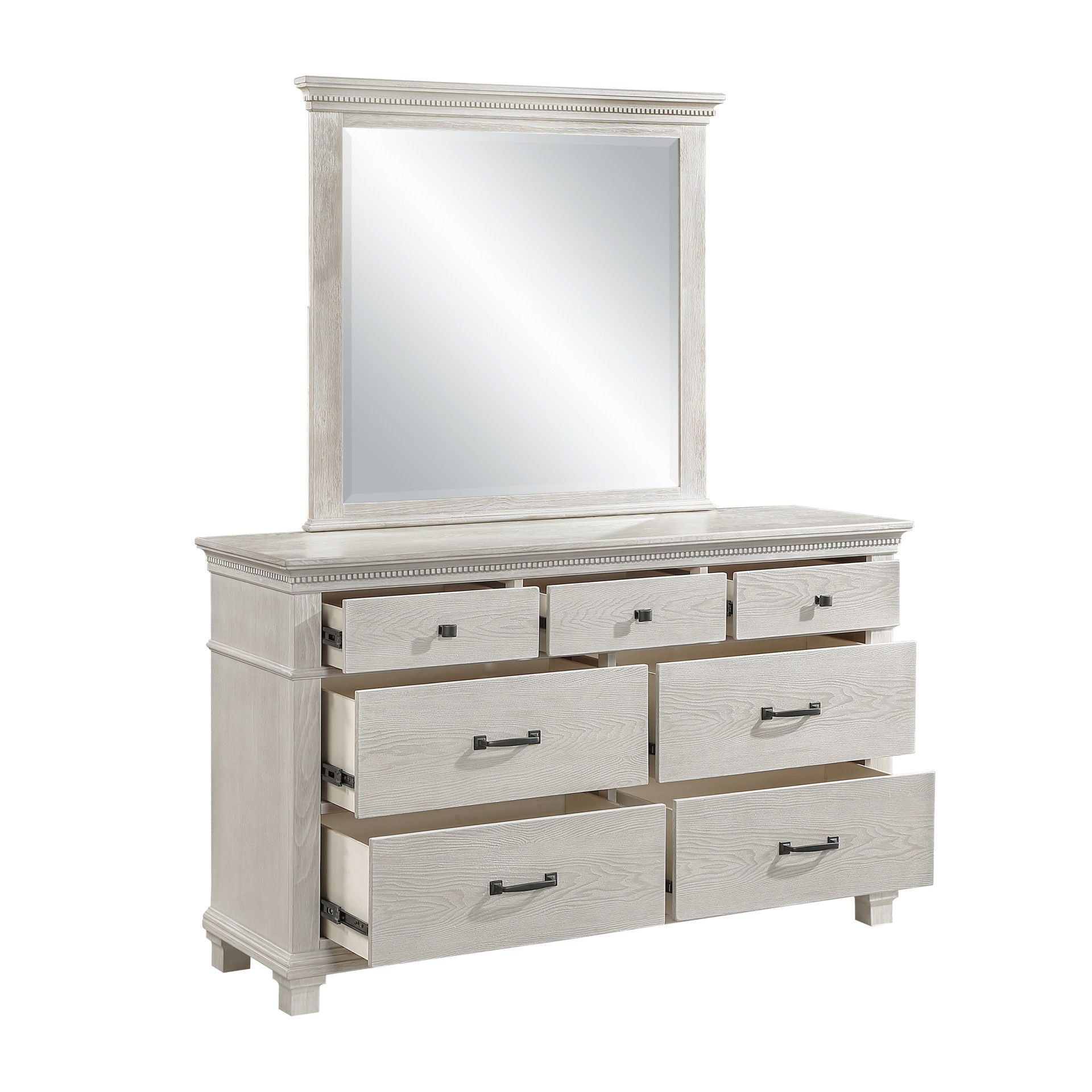 Silver Sands - Mirror - Gray - Stylish Home Furniture