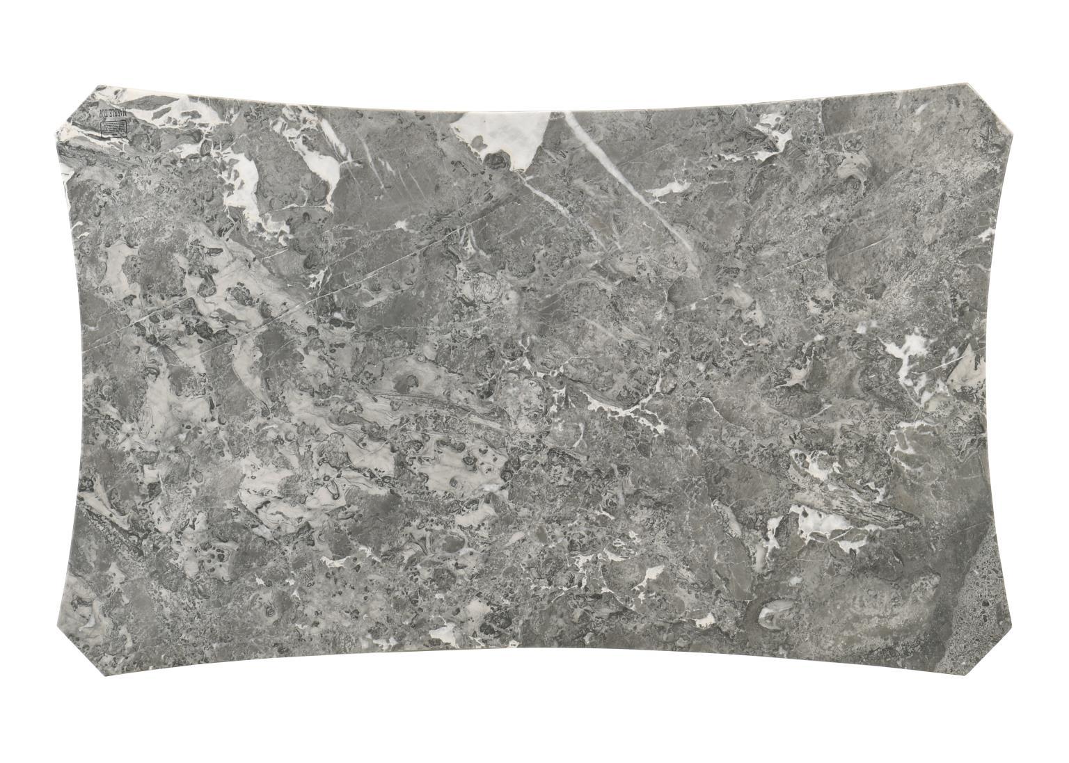 D076 - Rectangular Dining Table - Dark Dray Brush / Graystone Marble - Stylish Home Furniture