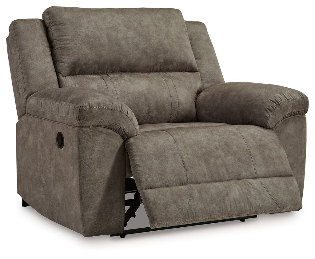 Laresview - Zero Wall Wide Seat Recliner - Fossil - Stylish Home Furniture