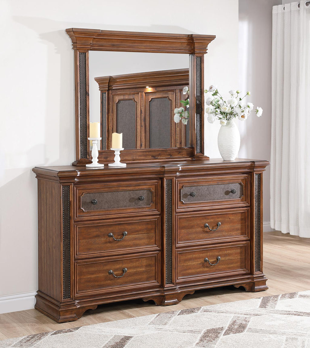 B020 - Mirror - Brown - Stylish Home Furniture