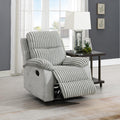 U182 - Corduroy Motion Chair - Gray - Stylish Home Furniture