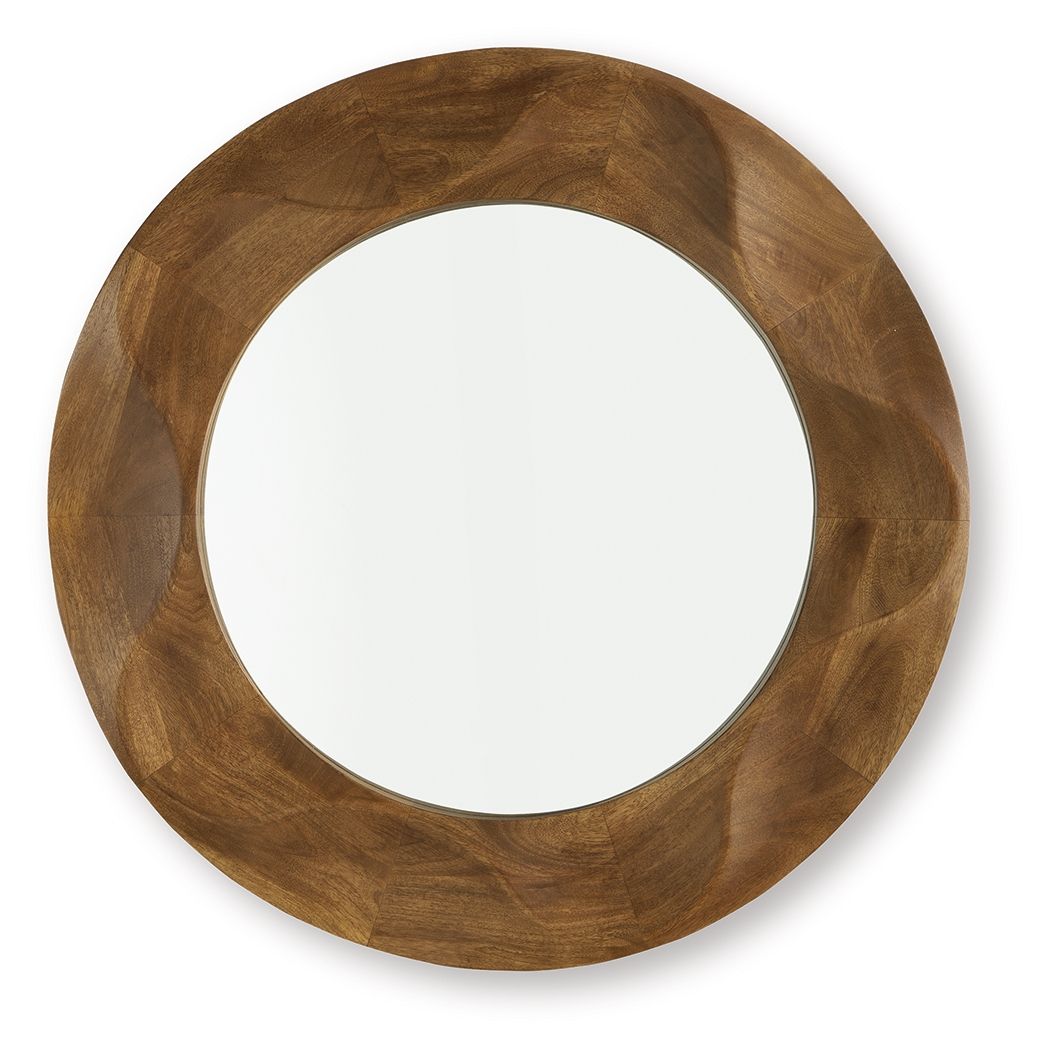 Aajon - Accent Mirror - Brown - Stylish Home Furniture