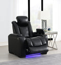 U92 - LED Power Reclining With Power Headrest Chair - Black - Stylish Home Furniture
