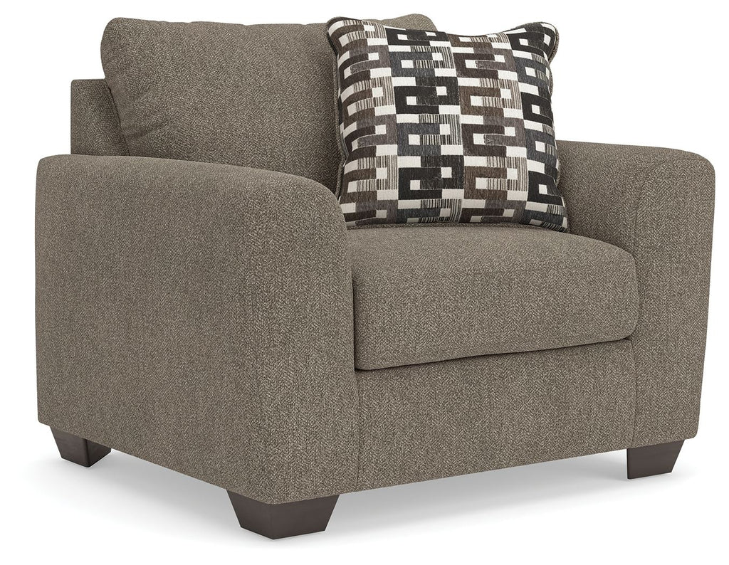 Triston-Peaks - Chair And A Half - Suede - Stylish Home Furniture