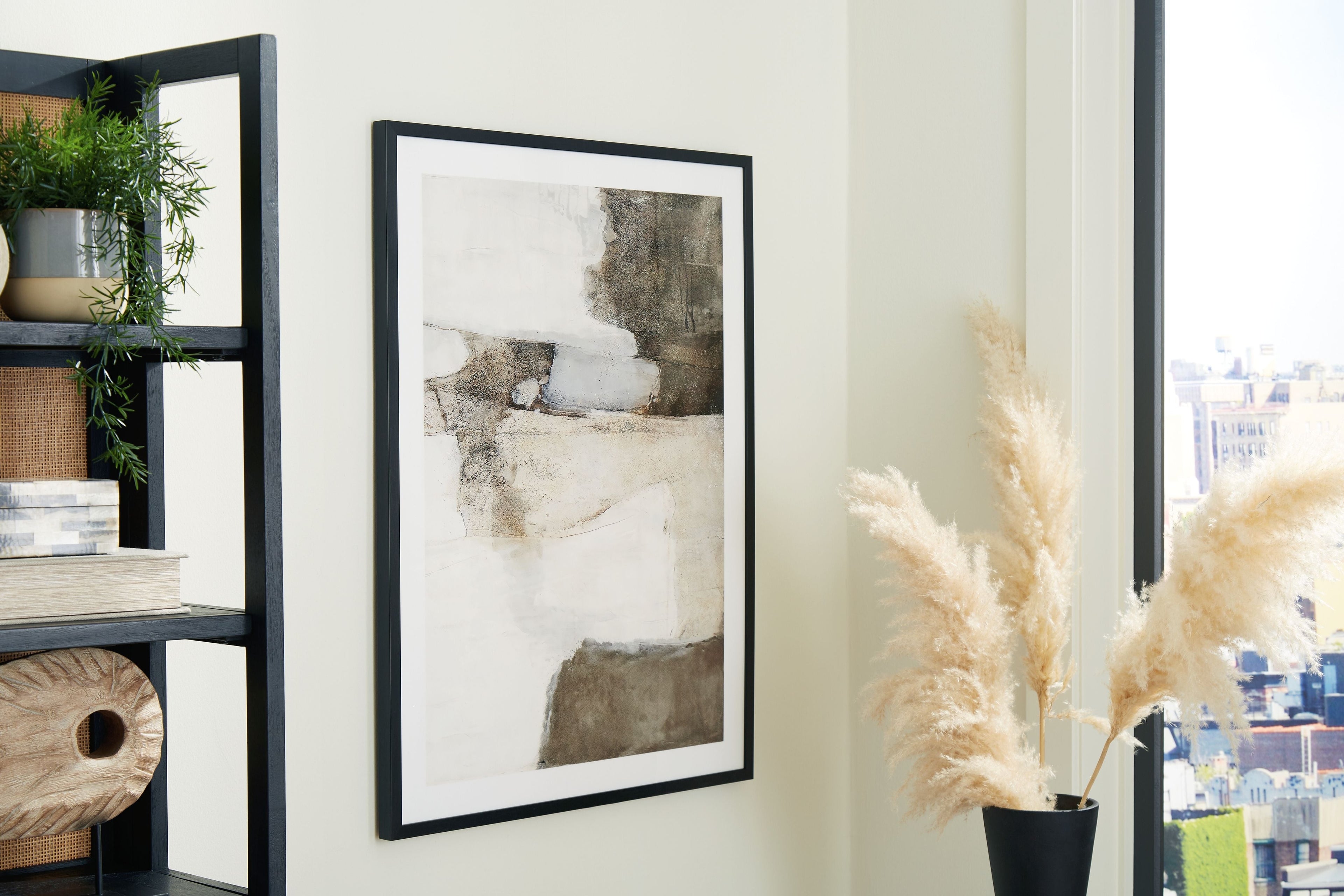 Aldricton - Wall Art - Brown / White - Stylish Home Furniture